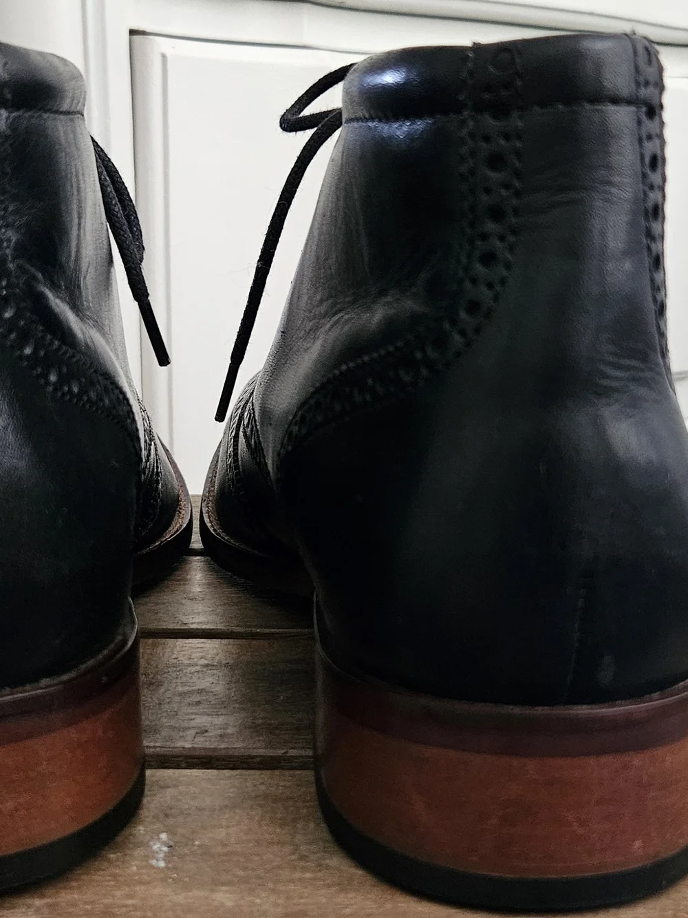 Cole Haan-Classic Black Leather Boots Size 11M